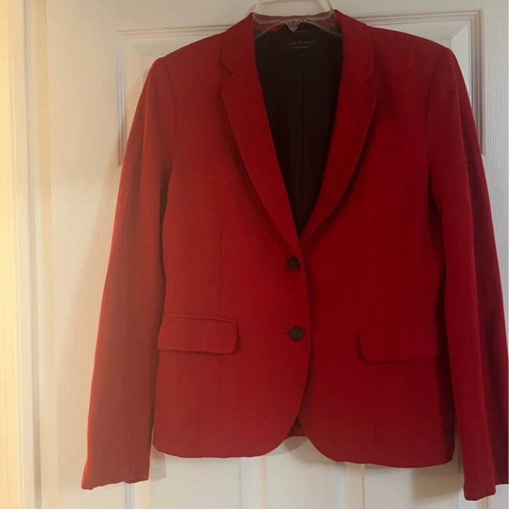 rag & bone Red Tailored Single-Breasted Blazer